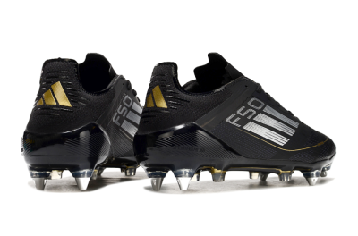 Men's Adidas F50 Elite SG Football Boots - Black/White