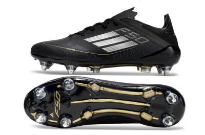 Men's Adidas F50 Elite SG Football Boots - Black/White
