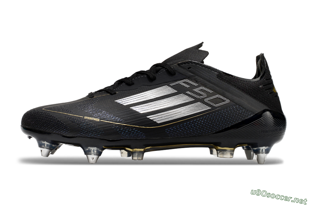 Men's Adidas F50 Elite SG Football Boots - Black/White 0