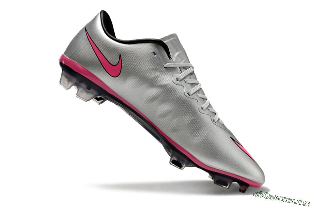 Men's Nike Mercurial Vapor 10 Elite FG Football Boots - Sliver/Pink/Black 4