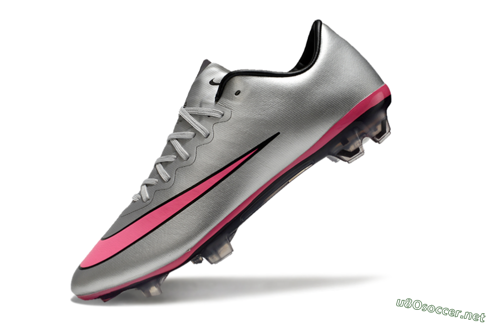 Men's Nike Mercurial Vapor 10 Elite FG Football Boots - Sliver/Pink/Black 5