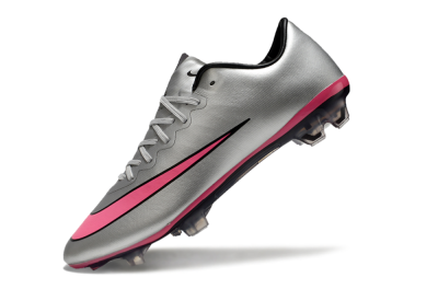Men's Nike Mercurial Vapor 10 Elite FG Football Boots - Sliver/Pink/Black