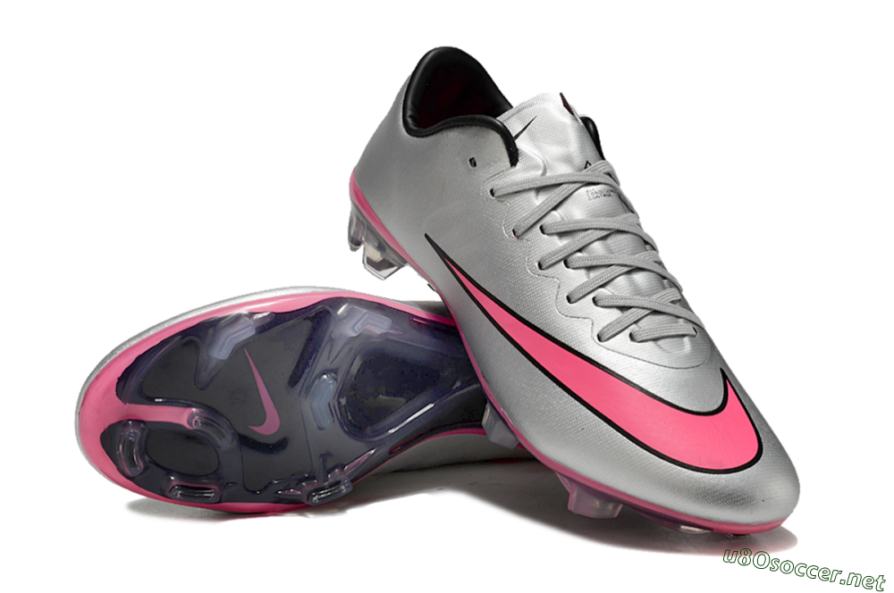 Men's Nike Mercurial Vapor 10 Elite FG Football Boots - Sliver/Pink/Black 3