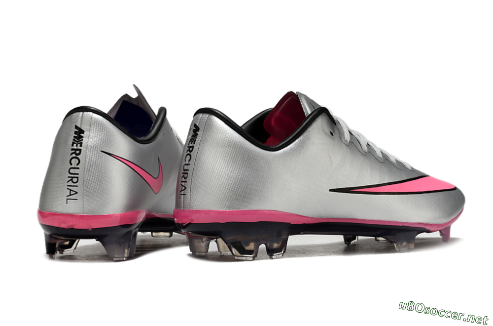 Men's Nike Mercurial Vapor 10 Elite FG Football Boots - Sliver/Pink/Black 6
