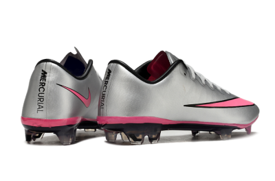 Men's Nike Mercurial Vapor 10 Elite FG Football Boots - Sliver/Pink/Black