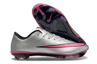 Men's Nike Mercurial Vapor 10 Elite FG Football Boots - Sliver/Pink/Black