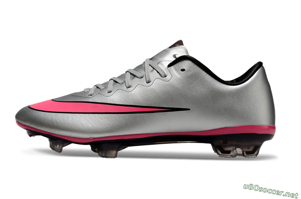 Men's Nike Mercurial Vapor 10 Elite FG Football Boots - Sliver/Pink/Black 0