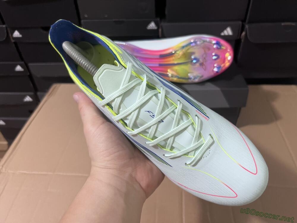 Men's Adidas F50 Elite FG Football Boots - Blue/Pink/Yellow