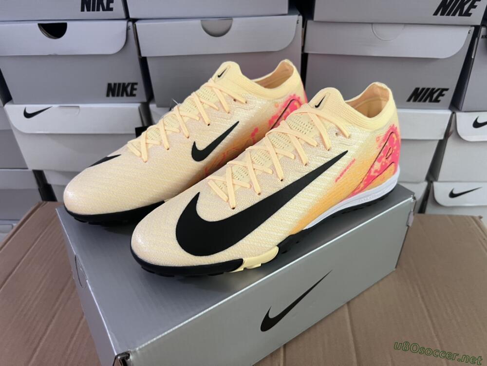 Men's Nike Air Zoom Mercurial Vapor 16 Elit TF Football Shoes - Yellow/Black/Red