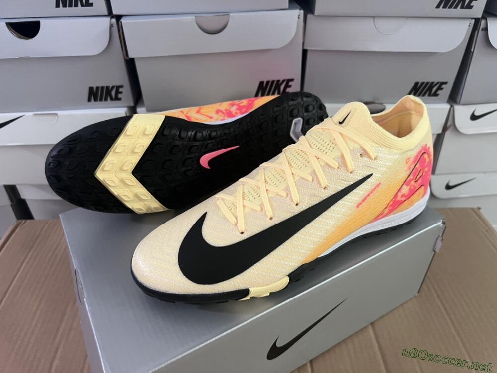 Men's Nike Air Zoom Mercurial Vapor 16 Elit TF Football Shoes - Yellow/Black/Red