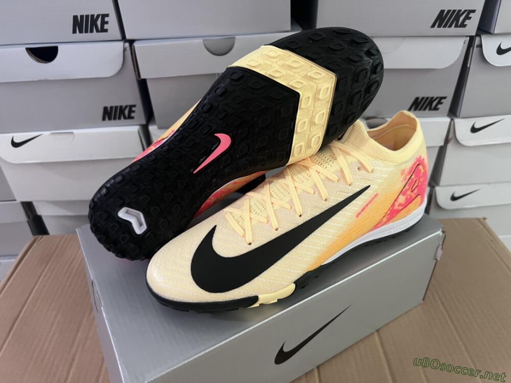 Men's Nike Air Zoom Mercurial Vapor 16 Elit TF Football Shoes - Yellow/Black/Red