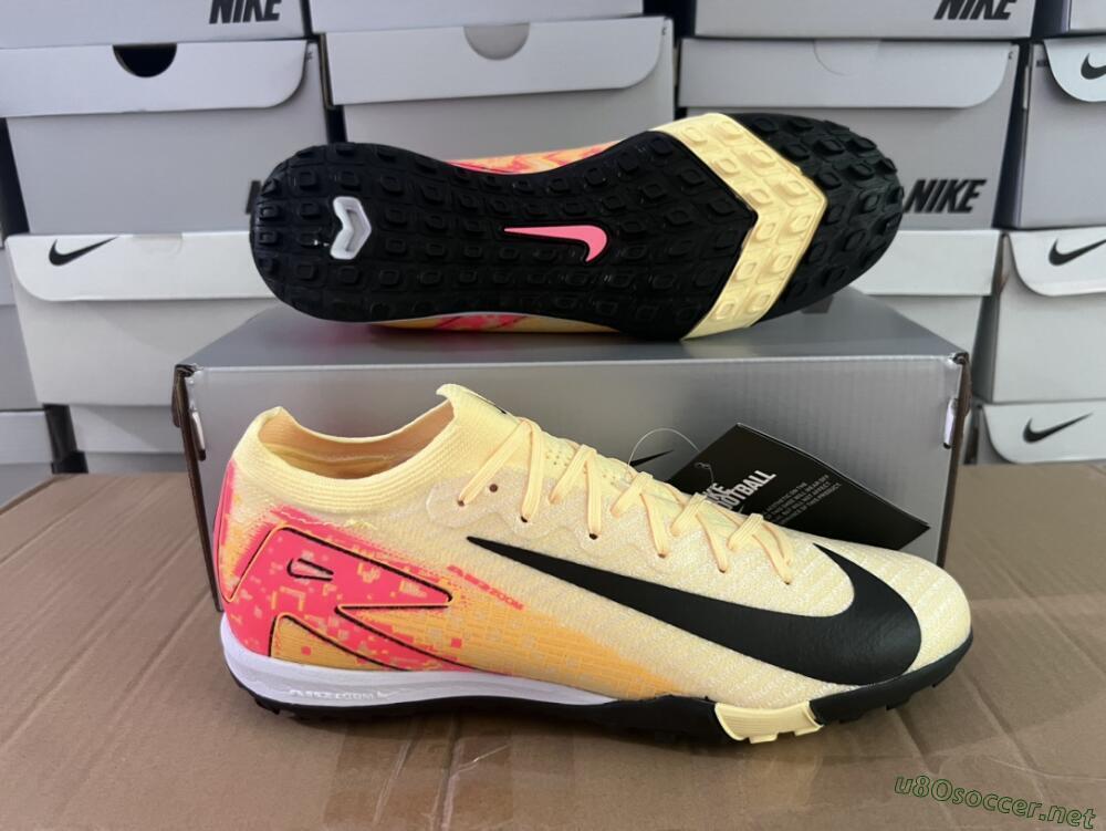 Men's Nike Air Zoom Mercurial Vapor 16 Elit TF Football Shoes - Yellow/Black/Red