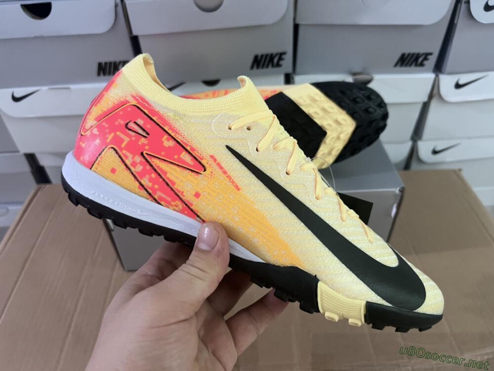 Men's Nike Air Zoom Mercurial Vapor 16 Elit TF Football Shoes - Yellow/Black/Red