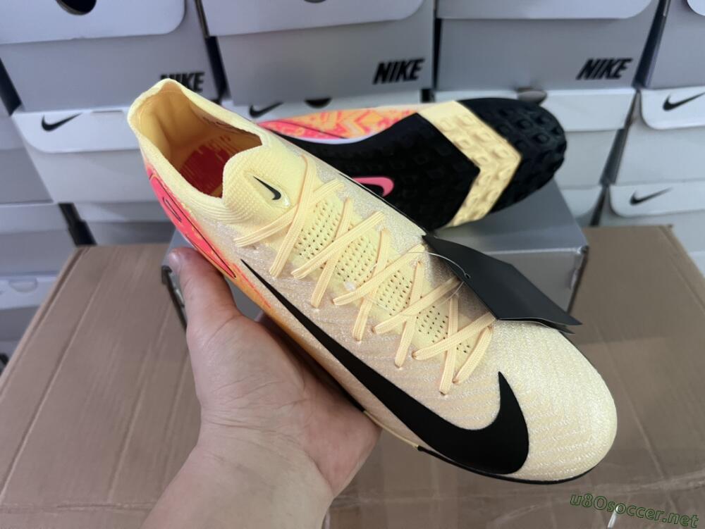 Men's Nike Air Zoom Mercurial Vapor 16 Elit TF Football Shoes - Yellow/Black/Red