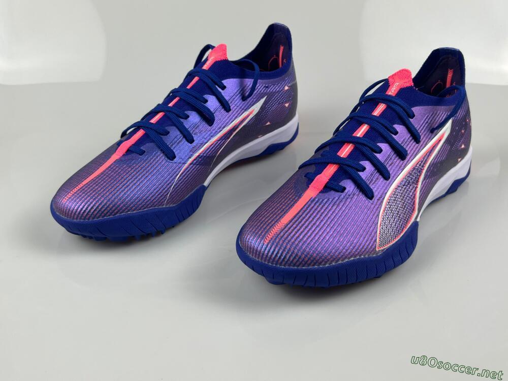 Men's Puma Ultra 5 Ultimate TF Football Shoes - Purple/Red/White