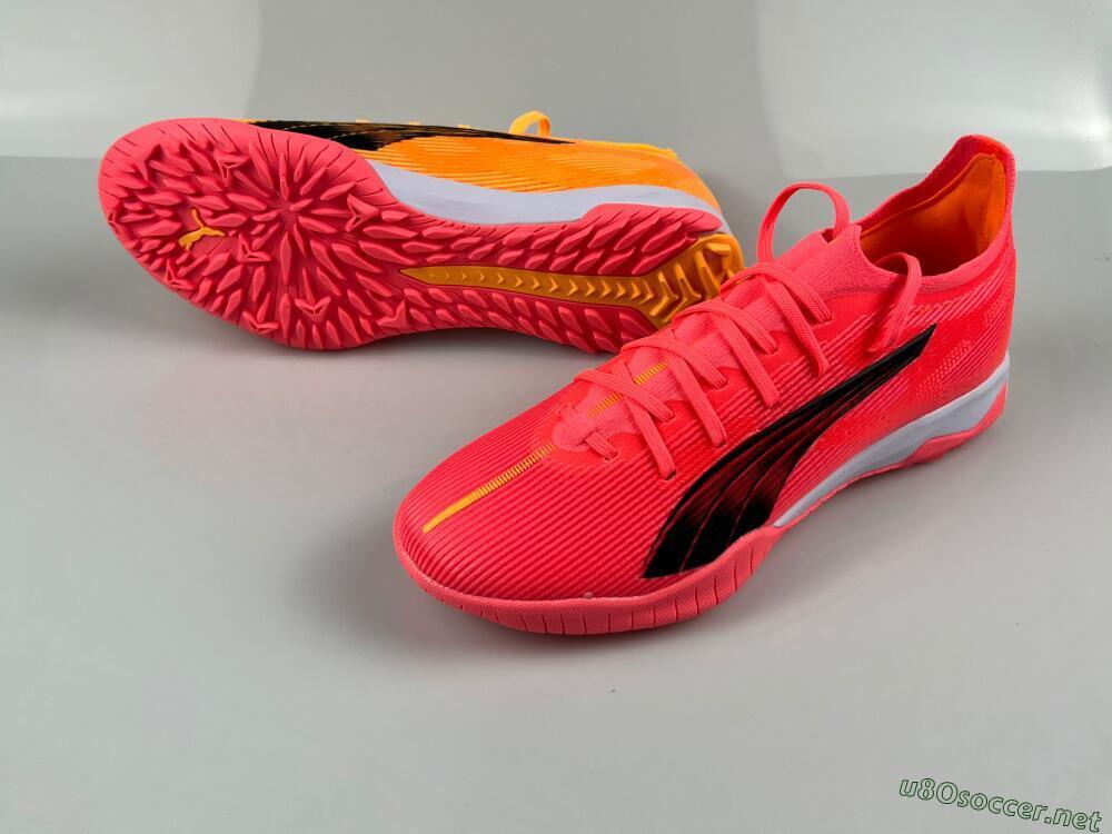 Men's Puma Ultra 5 Ultimate TF Football Shoes - Red/Black/White