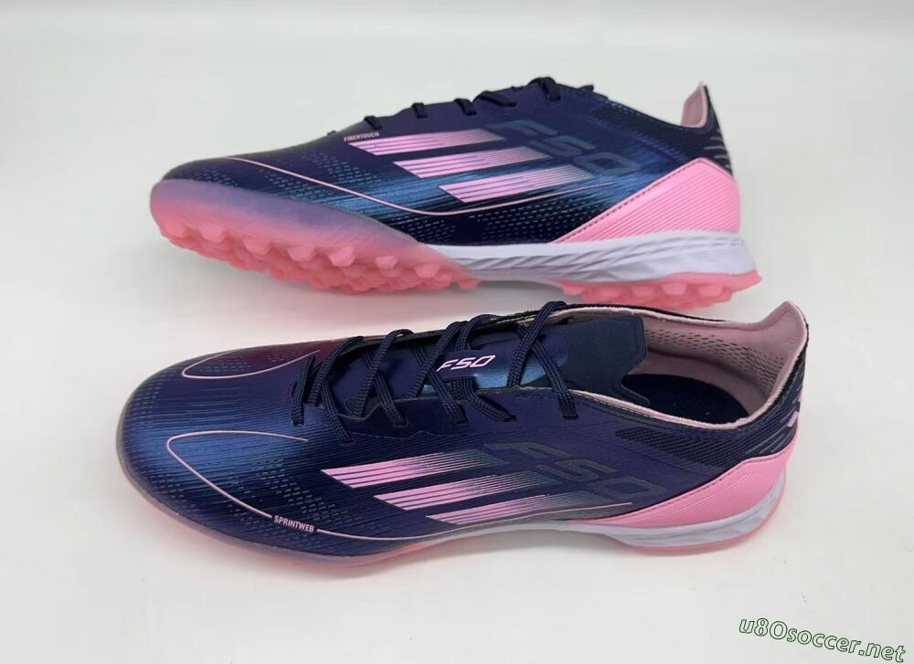Men's Adidas F50 Elite TF Football Shoes - Blue/Pink/White