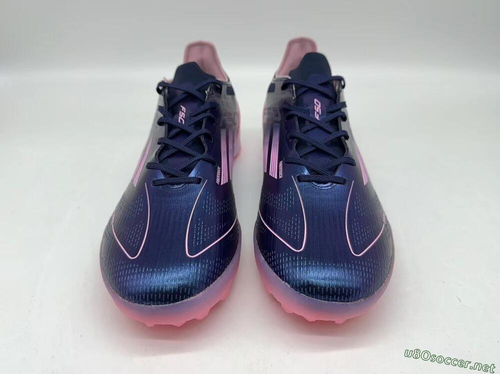 Men's Adidas F50 Elite TF Football Shoes - Blue/Pink/White