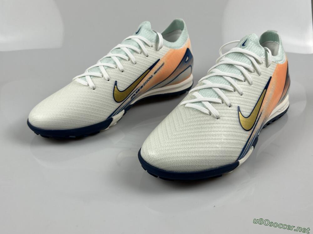 Unisex Nike Air Zoom Mercurial Vapor 16 Elite TF Football Shoes - White/Pink/Blue
