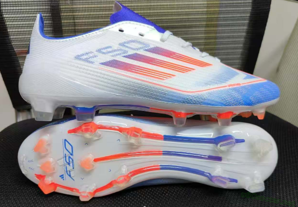 Men's Adidas F50 Elite FG Football Boots - Blue/Red/Beige