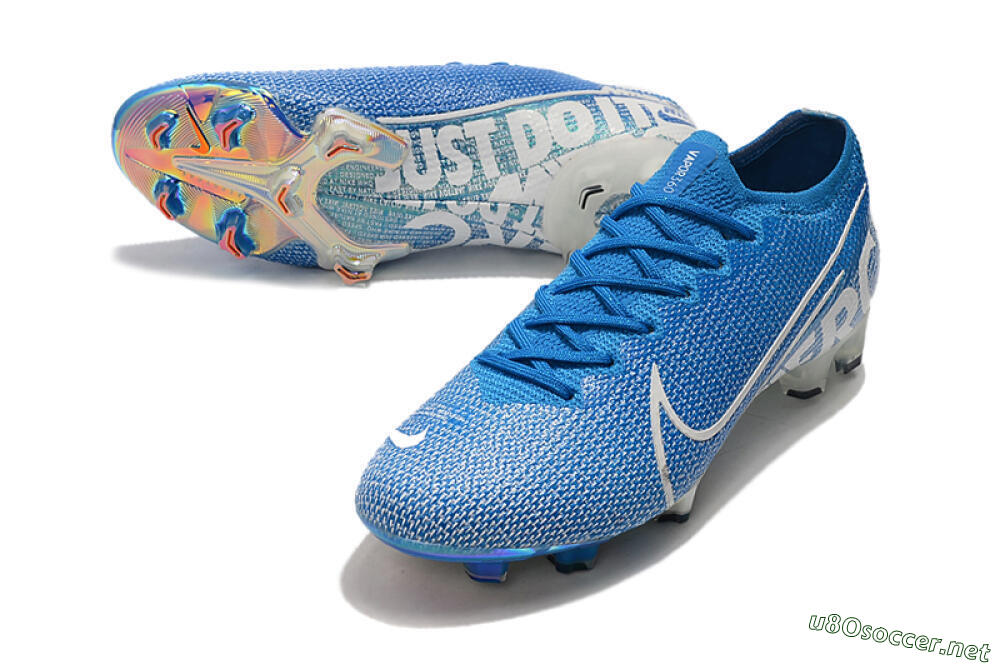 Unisex Nike Mercurial Vapor 13 Elite FG Football Boots - Blue/White 3
