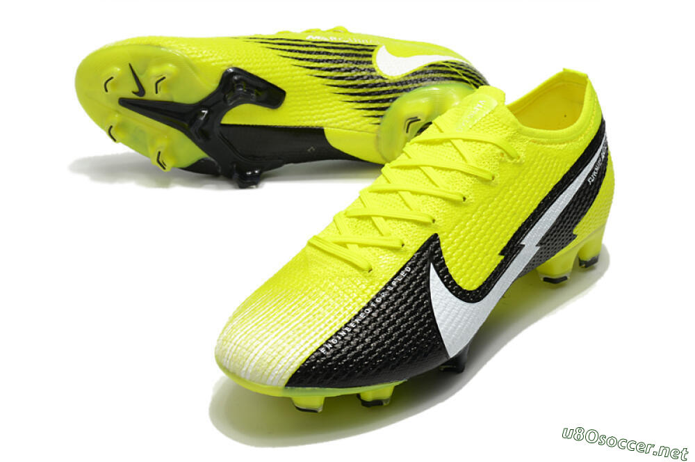 Men's Nike Mercurial Vapor 13 Elite FG Football Boots - Yellow/White/Black 3