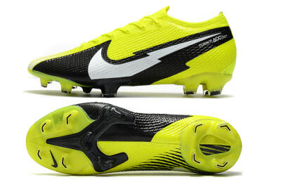 Men's Nike Mercurial Vapor 13 Elite FG Football Boots - Yellow/White/Black