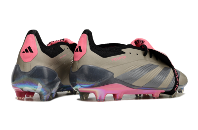 Men's Adidas Predator Elite Foldover Tongue FG Football Boots - Pink/Black/Silver/Gold