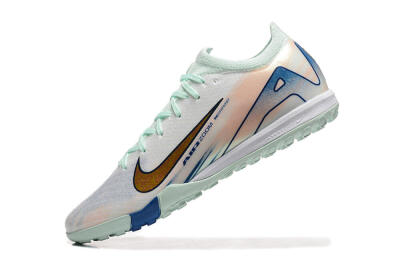 Men's Nike Air Zoom Mercurial Vapor 16 Elite TF Football Shoes - Jade/Blue/Gold