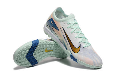 Men's Nike Air Zoom Mercurial Vapor 16 Elite TF Football Shoes - Jade/Blue/Gold