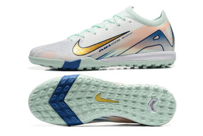 Men's Nike Air Zoom Mercurial Vapor 16 Elite TF Football Shoes - Jade/Blue/Gold