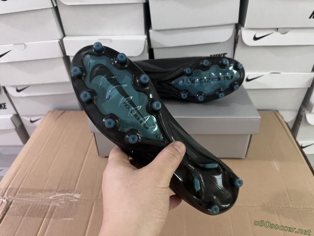 Unisex Nike Air Zoom Mercurial Superfly 10 Elite AG Football Boots - Blue/Silver/Jade