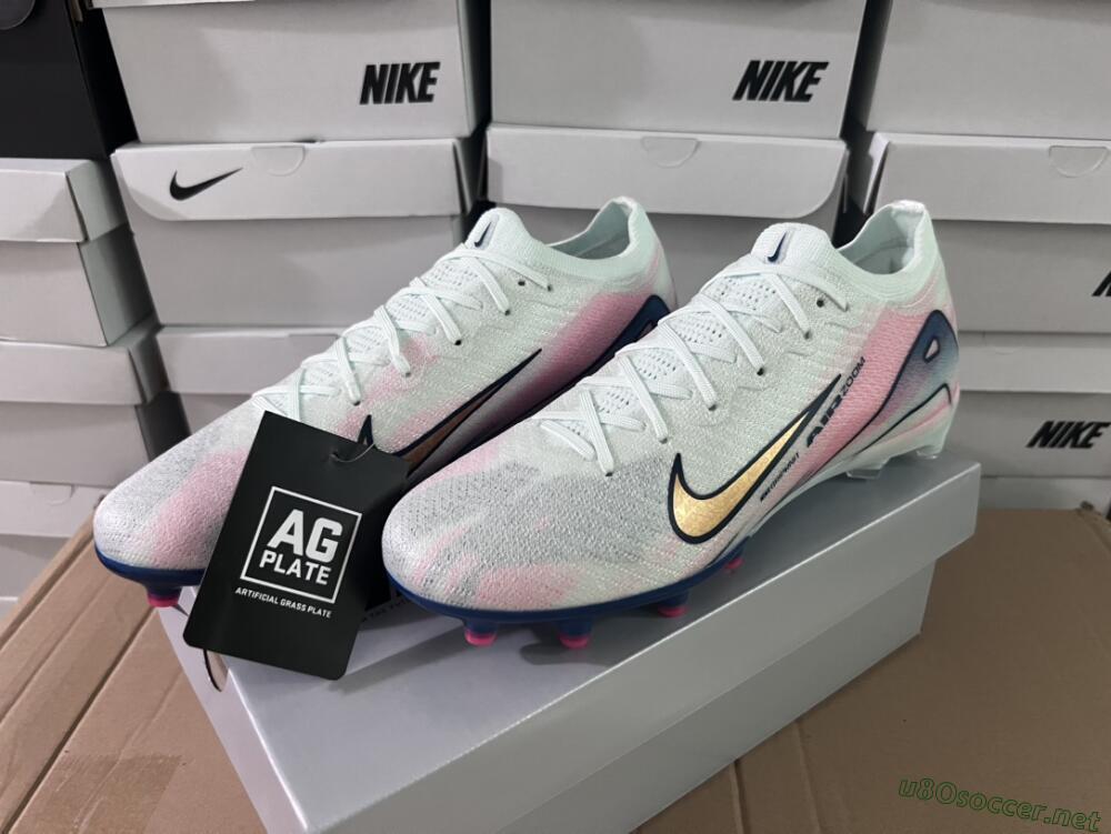 Unisex Nike Air Zoom Mercurial Vapor 16 Elite AG Football Boots - Jade/Yellow/Pink/Blue
