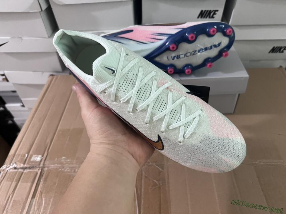 Unisex Nike Air Zoom Mercurial Vapor 16 Elite AG Football Boots - Jade/Yellow/Pink/Blue