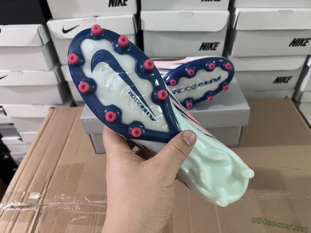 Unisex Nike Air Zoom Mercurial Vapor 16 Elite AG Football Boots - Jade/Yellow/Pink/Blue