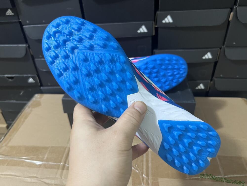 Men's Adidas F50 Elite TF Football Shoes - Blue/Pink/White