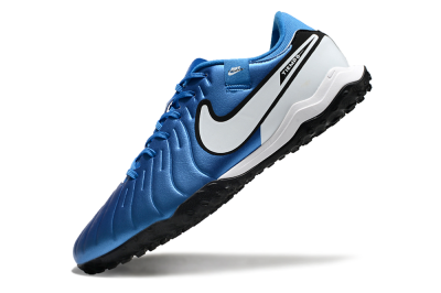 Men's Nike Tiempo Legend 10 Academy TF Football Shoes - Blue/White/Black
