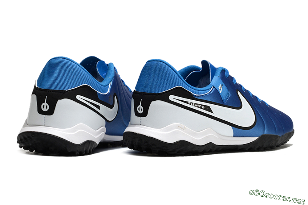 Men's Nike Tiempo Legend 10 Academy TF Football Shoes - Blue/White/Black 6
