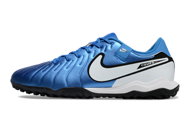 Men's Nike Tiempo Legend 10 Academy TF Football Shoes - Blue/White/Black