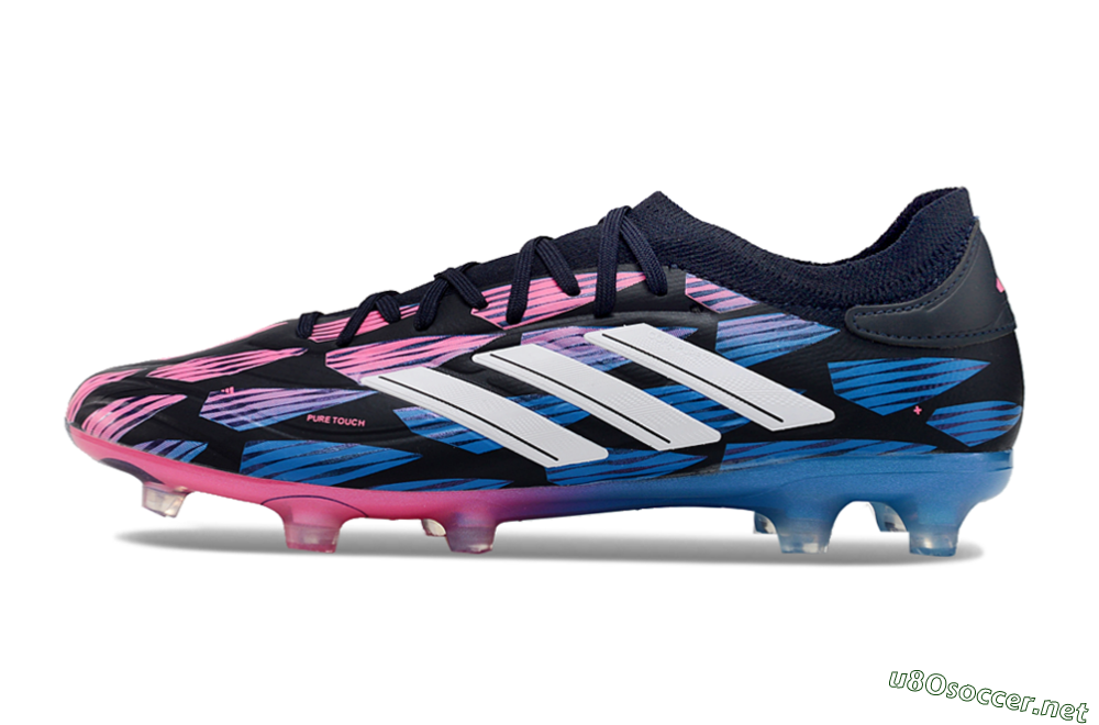 Men's Adidas Copa Pure 2 FG Football Boots - Black/Pink/Blue 0