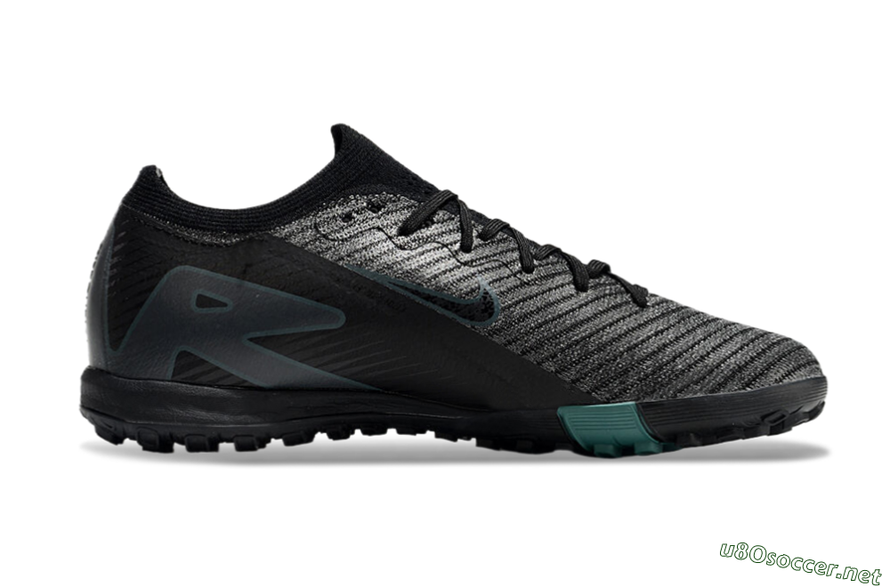 Unisex Nike Air Zoom Mercurial Vapor 16 Elite TF Football Shoes - Black/Blue/Grey 6