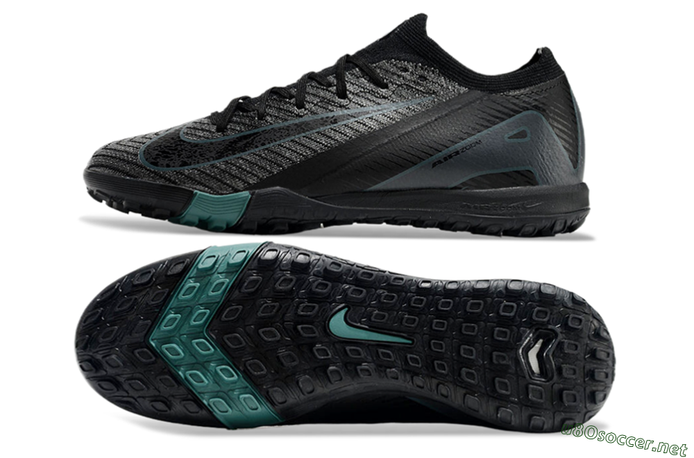 Unisex Nike Air Zoom Mercurial Vapor 16 Elite TF Football Shoes - Black/Blue/Grey 1