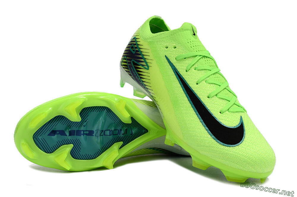 Unisex Nike Air Zoom Mercurial Vapor 16 Elite FG Football Boots - Green/Black 3