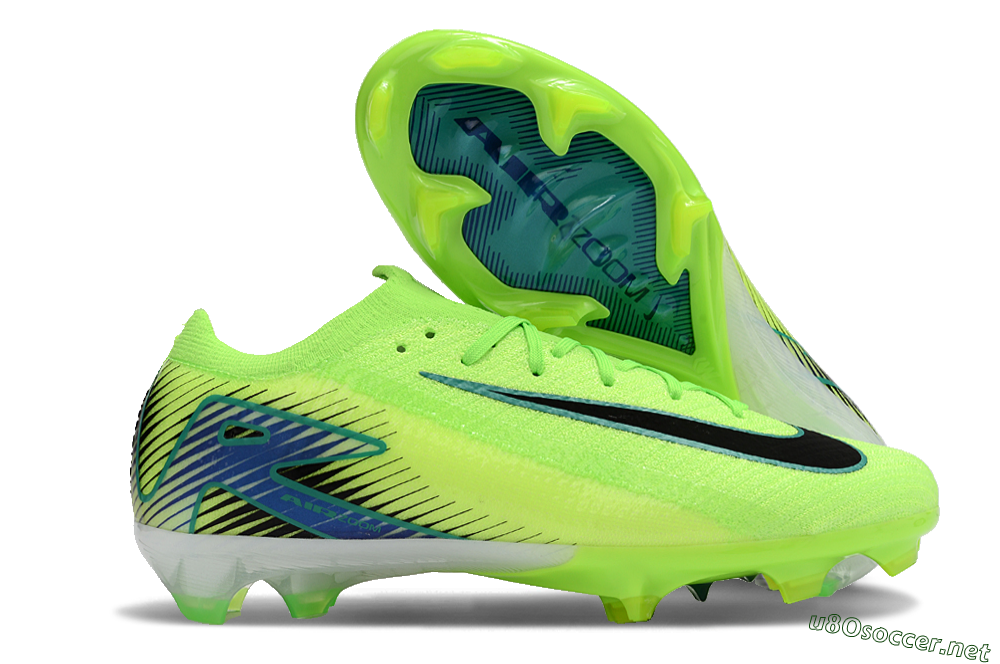 Unisex Nike Air Zoom Mercurial Vapor 16 Elite FG Football Boots - Green/Black 2
