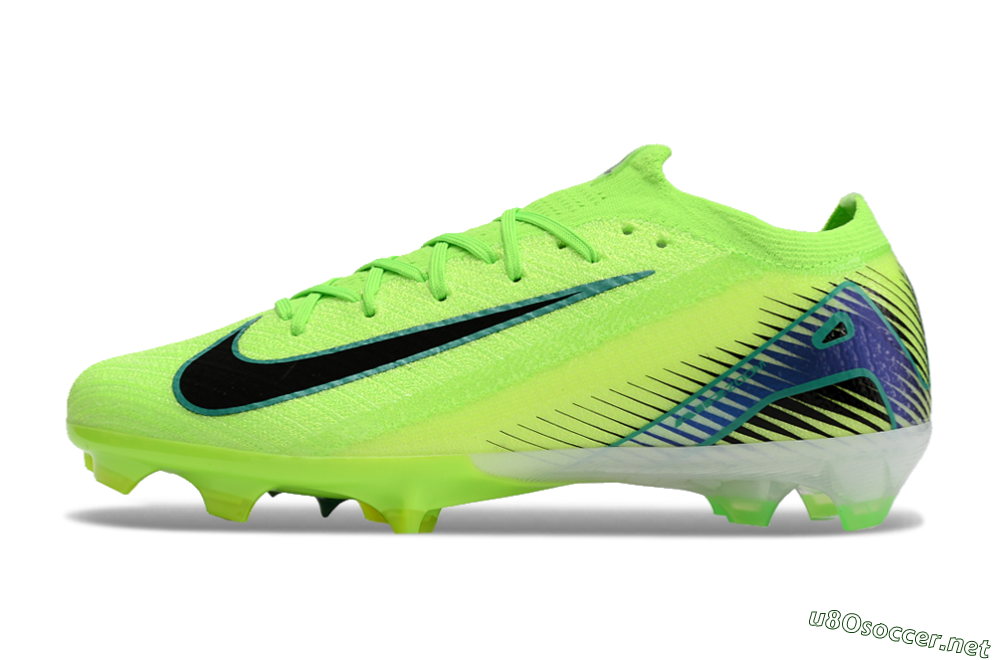 Unisex Nike Air Zoom Mercurial Vapor 16 Elite FG Football Boots - Green/Black 0