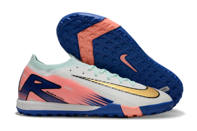Men's Nike Air Zoom Mercurial Vapor 16 Elite TF Football Shoes - Jade/Pink/Blue