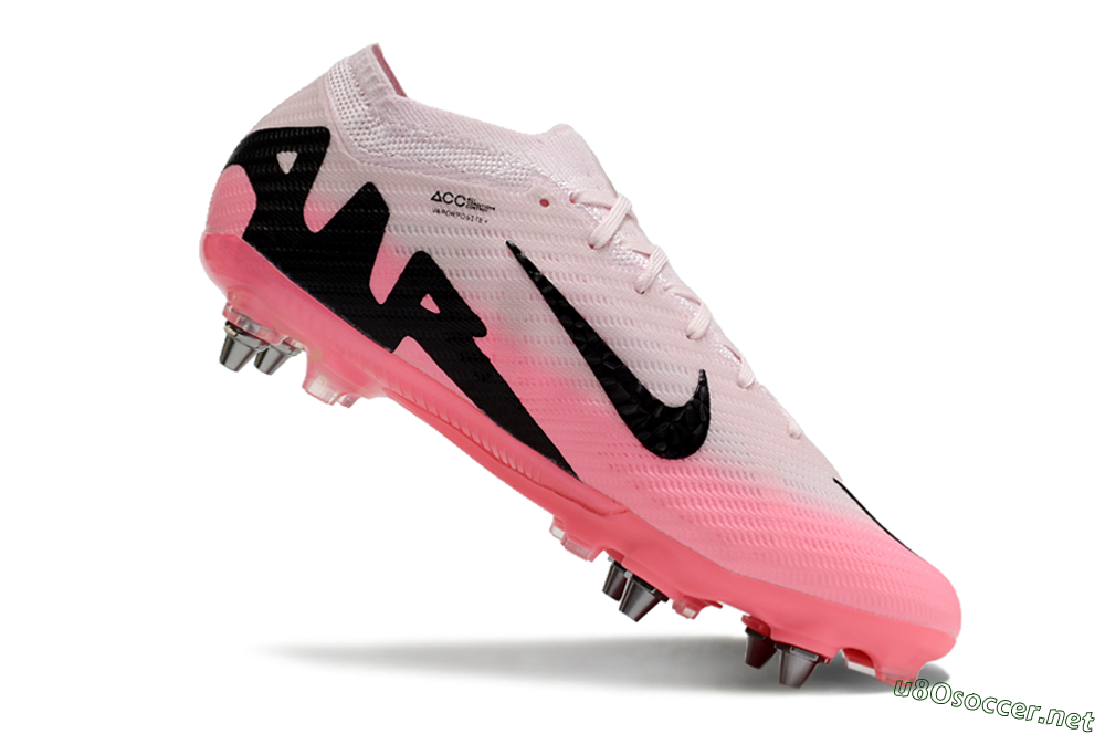 Men's Nike Air Zoom Mercurial Vapor 15 Elite SG Football Boots - Pink/Black 5