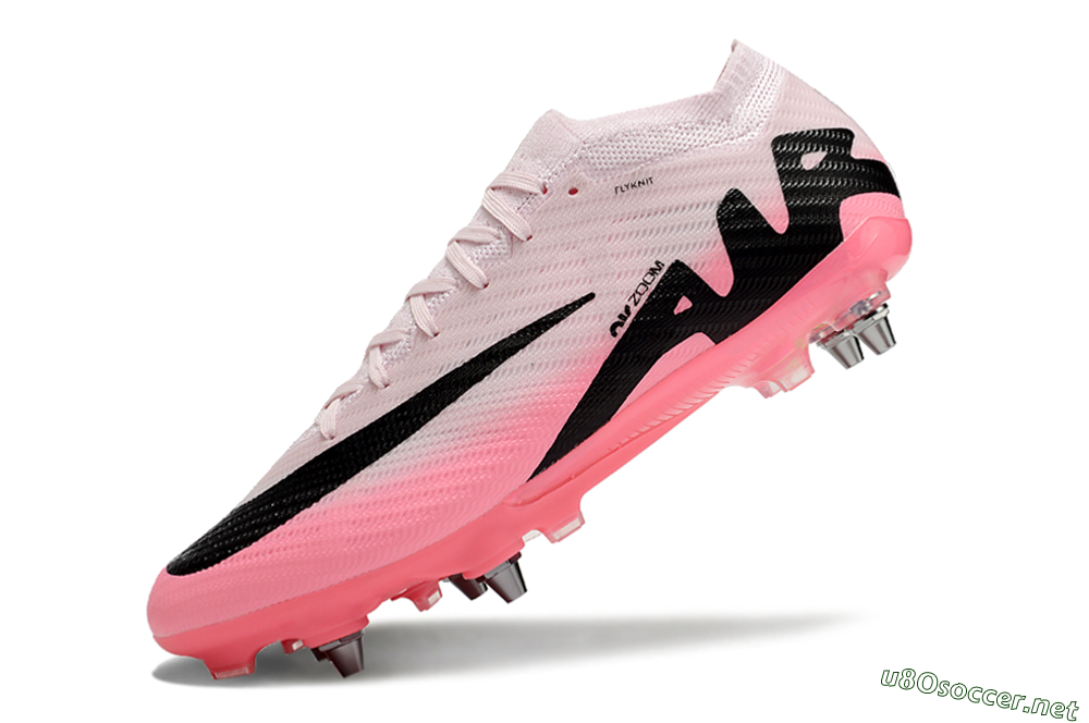 Men's Nike Air Zoom Mercurial Vapor 15 Elite SG Football Boots - Pink/Black 6