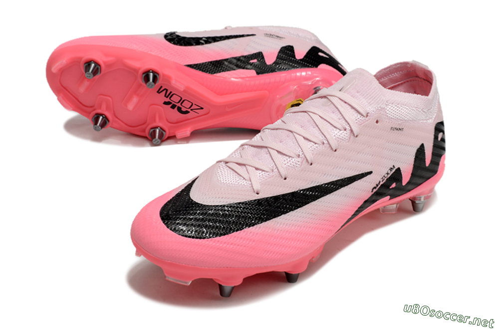 Men's Nike Air Zoom Mercurial Vapor 15 Elite SG Football Boots - Pink/Black 3
