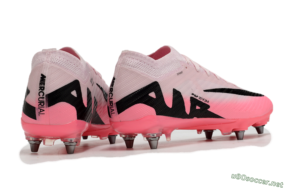 Men's Nike Air Zoom Mercurial Vapor 15 Elite SG Football Boots - Pink/Black 7